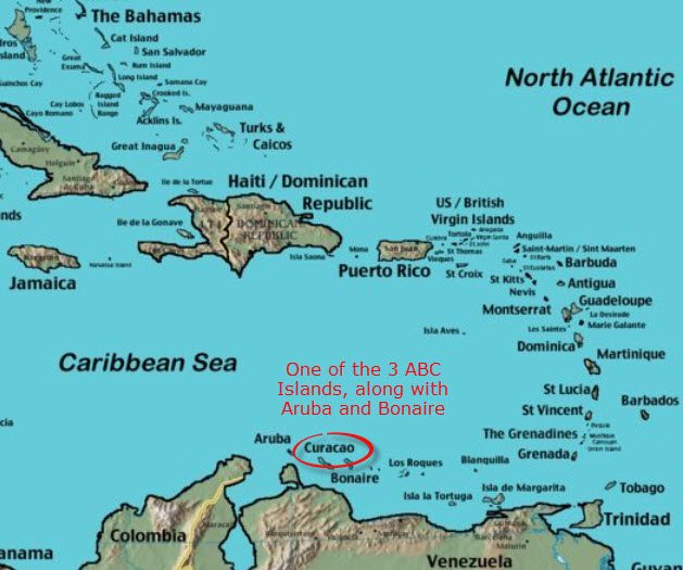 Curacao Maps Find That Island In The Caribbean