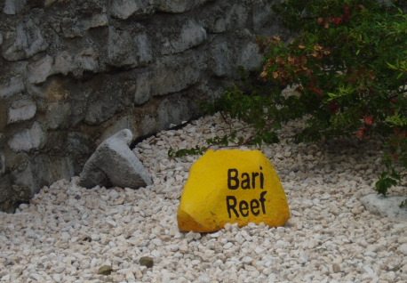 Bonaire dive site marker