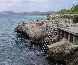 bonaire diving - oil slick leap dive site 