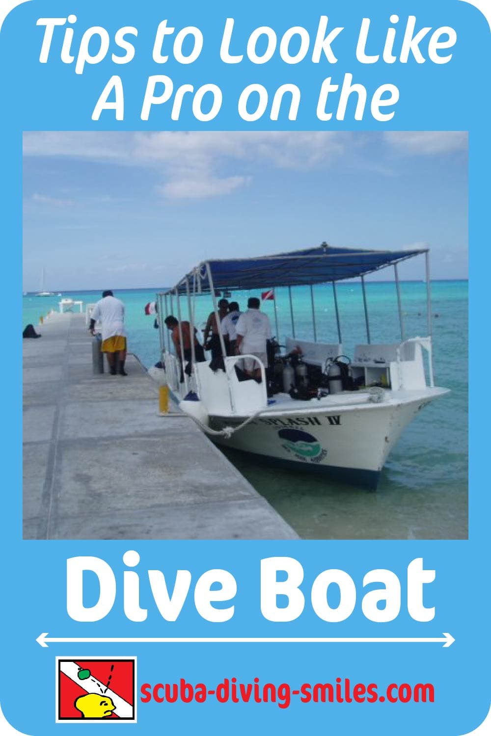 Boat diving tips graphic