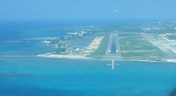 Flights landing at Sangster Airport in Montego Bay Jamaica