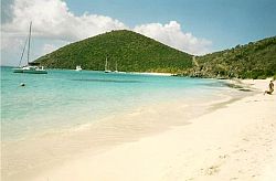 White Bay from Ivan's Campground beach, Jost Van Dyke, BVI