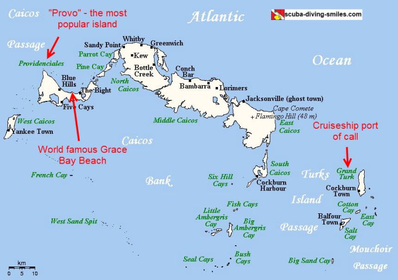 Image result for turks and caicos map