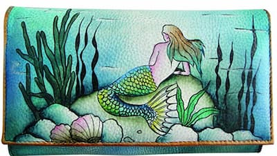 mermaid leather wallet