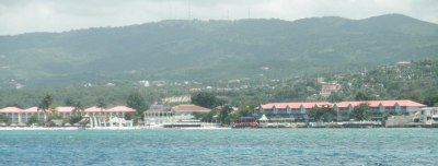 View of Sandals Montego Bay Jamaica from water