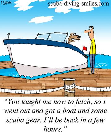 scuba diving cartoon; scuba humor