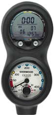 A scuba diving computer - console style