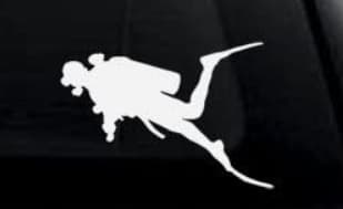 scuba diver decal