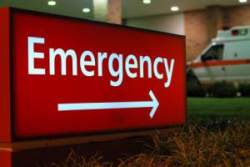 Emergency room sign