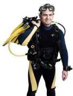 Scuba diver with gea Scuba diver with gea