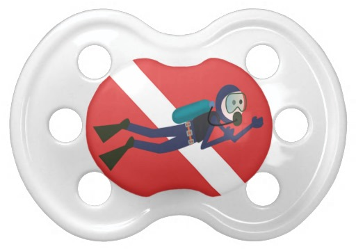 scuba themed pacifier
