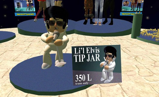 An Elvis tip jar