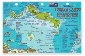 Turks and Caicos dive map and fish guide