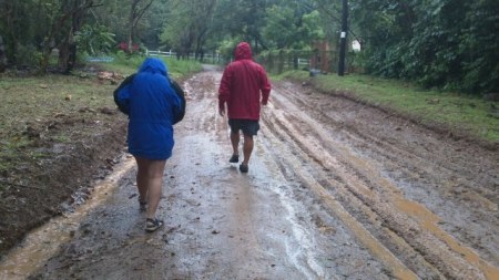 rainy weather on roatan hondursas 