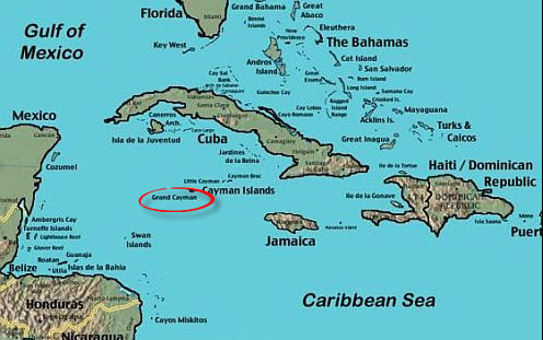 Grand Cayman Islands Map