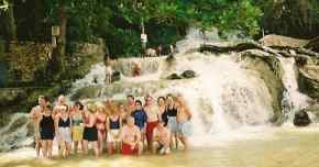 scuba dive vacations in jamaica - dunns river falls