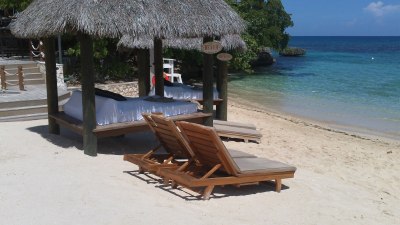 beach club cabanas for rent at sandals grande riviera, jamaica 