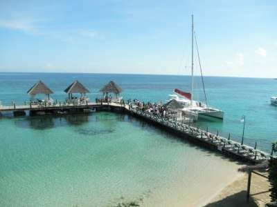 Sandals catamaran cruise to Dunns River Falls