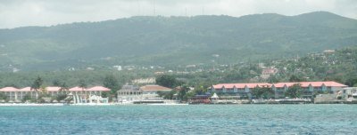 View of Sandals Montego Bay Jamaica from water